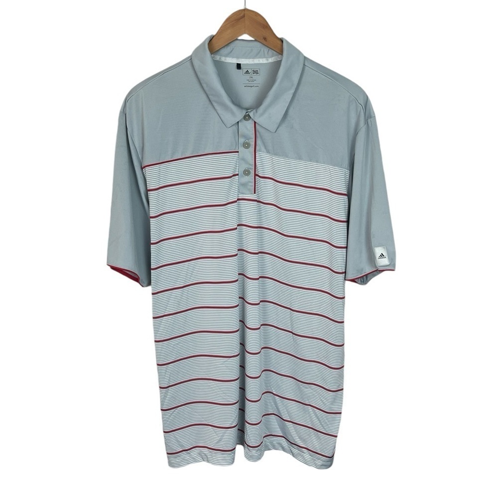 PO165 Men’s Adidas Golf Brand Performance Athletic Short Sleeve Polo Shirt 2XL